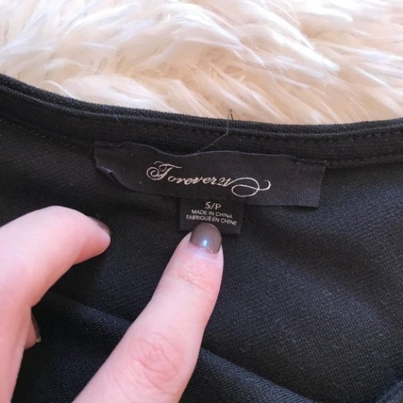 Forever 21 One Shoulder Black Dress - Picture 3 of 3